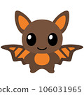 Pretty Bat Kawaii Chibi Cartoon Style 106031965