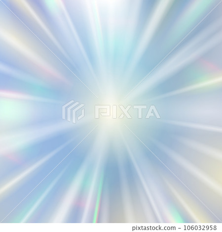 閃閃發光的棱鏡光背景，具有來自中心的徑向光 106032958