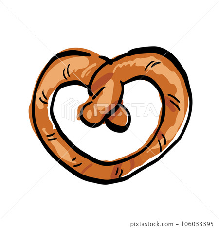 椒鹽捲餅手繪插圖 106033395