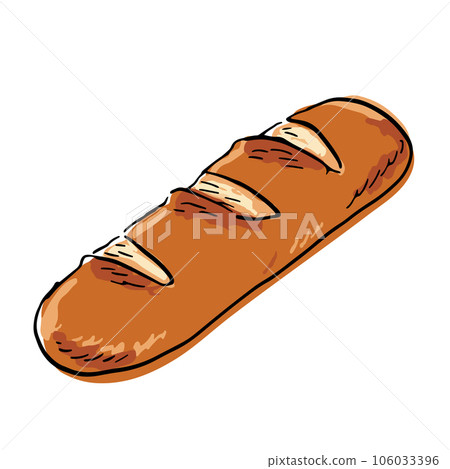 法棍手繪插畫 106033396