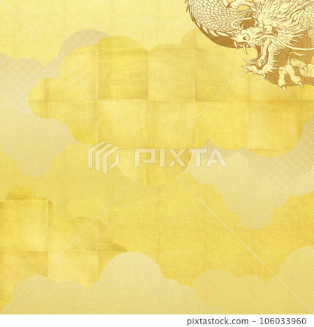 gold leaf and dragon background gold leaf and dragon background 106033960