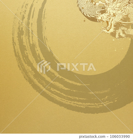 gold leaf and dragon background 106033990