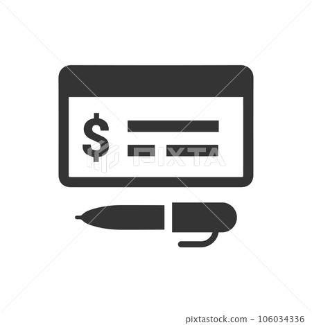 Bank Check icon 106034336