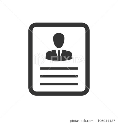 Employee Resume Icon 106034387