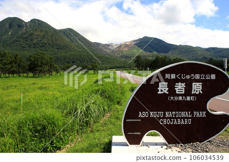 九州人氣駕車路線“山波公路” 飯田高原的九重連峰景觀和綠色草原 106034539