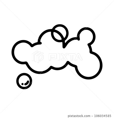 Simple illustration icon of connected bubbles Simple illustration icon of connected bubbles 106034585