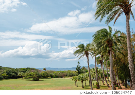 View of Eluanbi Park and seascape in Kenting, Taiwan 106034747