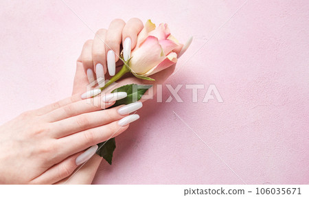 Stylish trendy female manicure. 106035671