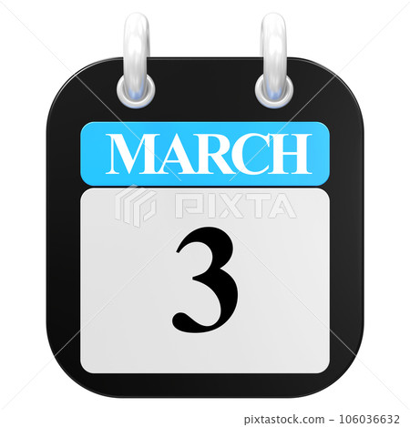 blue calendar with number icon, simple style 106036632