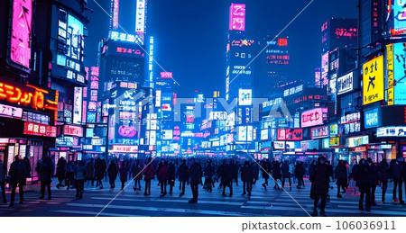 賽博朋克插畫《AI生成圖像》 賽博朋克插畫《AI生成圖像》 106036911