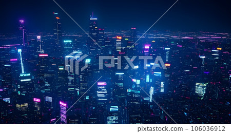 賽博朋克插畫《AI生成圖像》 賽博朋克插畫《AI生成圖像》 106036912