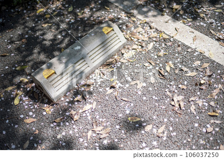 Parking lot car stop block image 106037250