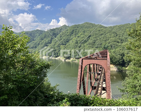 Yunishigawa Onsen Station_Nikko City, Tochigi Prefecture_Yagan Railway Aizu Kinugawa Line_Yunishigawa Bridge Yunishigawa Onsen Station_Nikko City, Tochigi Prefecture_Yagan Railway Aizu Kinugawa Line_Yunishigawa Bridge 106037617