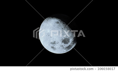 moon's illuminated face as viewed from orbit 106038017
