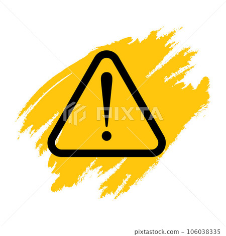 Warning sign icon 106038335