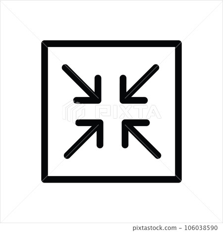 Compress arrows alt icon Design Compress arrows alt icon Design 106038590