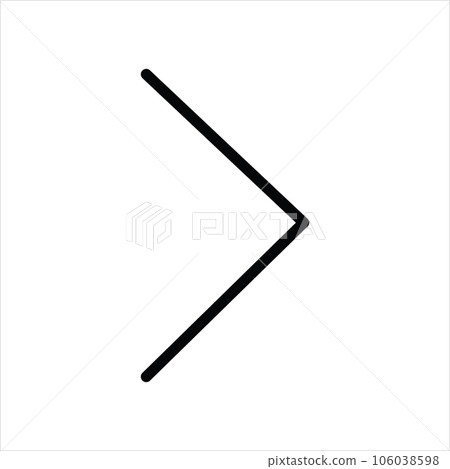 Right Arrow direction icon Design 106038598