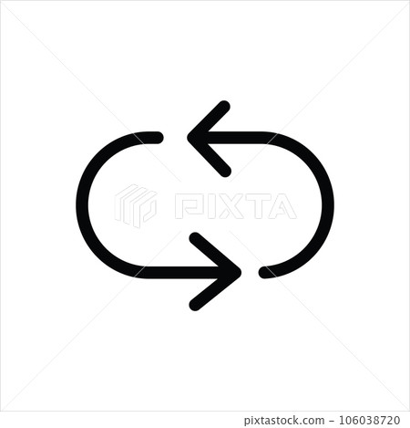 Arrow loop icon Design Template 106038720