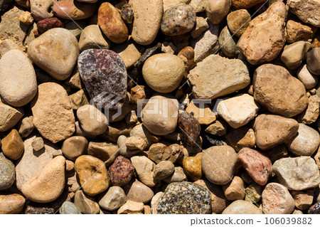 Wet Stone Pebbles Texture Or Stone Pebbles Background For Design 106039882