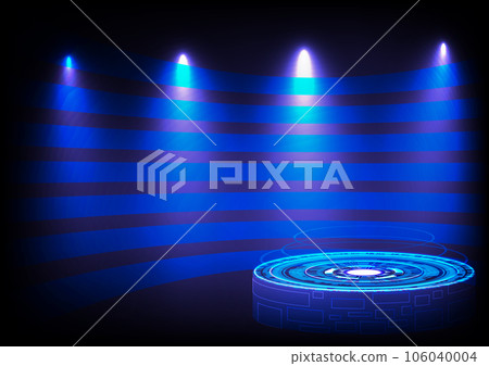 Blue abstract background technology vector 106040004