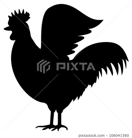 Chicken silhouette (poultry farming) 106041360