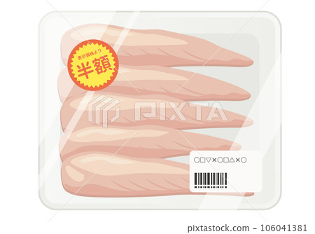 Meat_Chicken fillet in a pack (half price sticker) 106041381