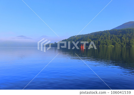 Lake Ashinoko in the early morning ③ 106041539