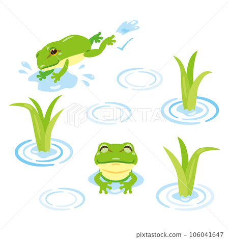 稻苗和青蛙 稻苗和青蛙 106041647