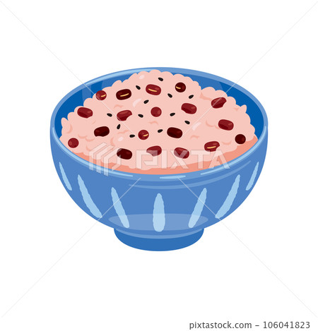 紅米飯裝在碗裡 紅米飯裝在碗裡 106041823