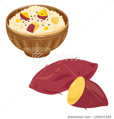 sweet potato and sweet potato rice sweet potato and sweet potato rice 106041846