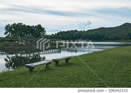 Landscape view of Mae Puem Reservoir 106042332