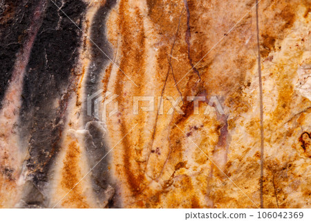 Macro mineral stone Agate on a black background Macro mineral stone Agate on a black background 106042369
