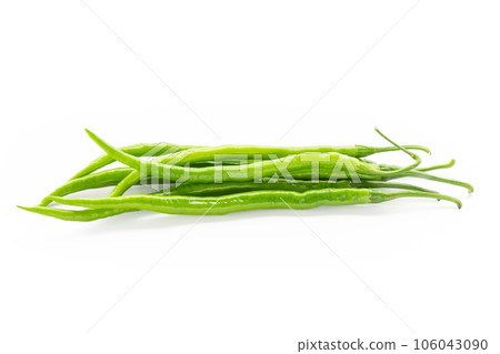 chili pepper placed on a white background. chili pepper placed on a white background. 106043090