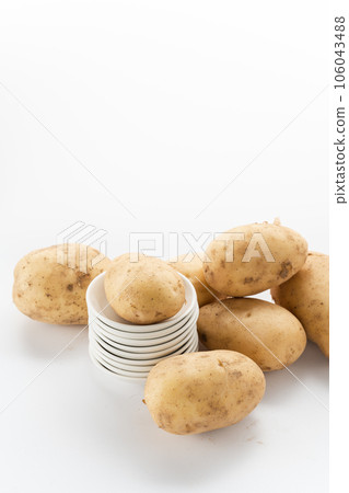 potatoes on a white background 106043488