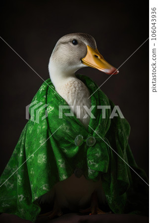 A Goose and Its Shamrock Attire A Goose and Its Shamrock Attire 106043936