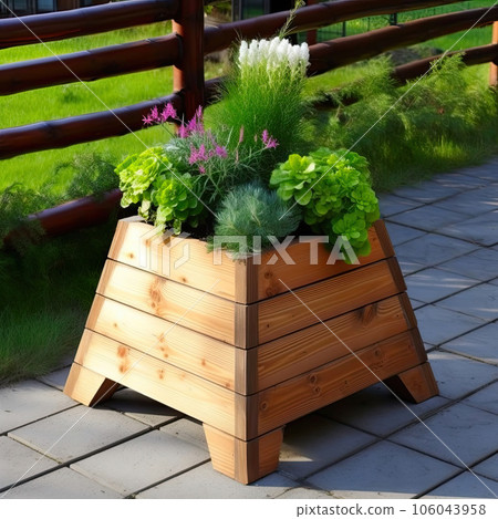 Wooden Pyramid Planter for Herbs and More Wooden Pyramid Planter for Herbs and More 106043958