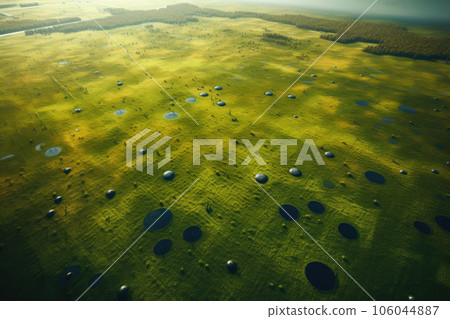 Farming Fields Seen from the Sky 106044887