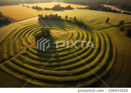 Aerial Scene of Agricultural Land 106044888