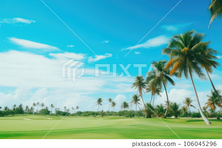 Golf Course Oasis in the Tropics 106045296