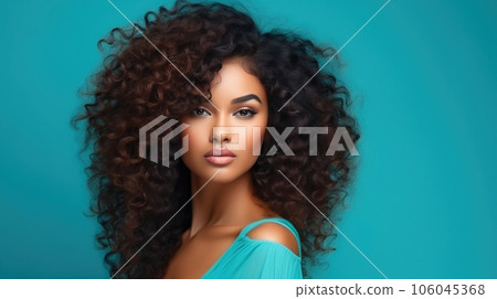 Elegant Afro-Curly Beauty Elegant Afro-Curly Beauty 106045368