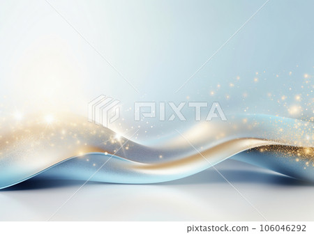 gold and blue wavy geometric abstract background 106046292