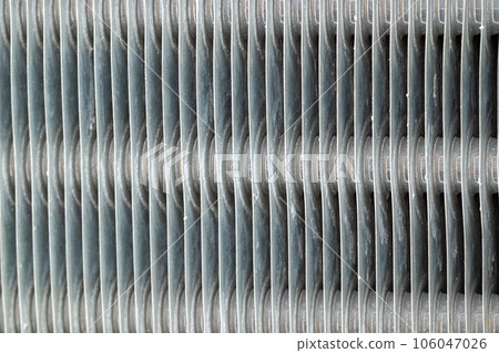 Close up view of coolent vent core Close up view of coolent vent core 106047026