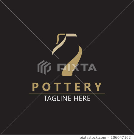 Pottery logo design handmade, creative traditional mug craft sign concept inspiration nature workshop Pottery logo design handmade, creative traditional mug craft sign concept inspiration nature workshop 106047162
