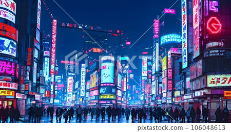 賽博朋克插畫《AI生成圖像》 賽博朋克插畫《AI生成圖像》 106048613