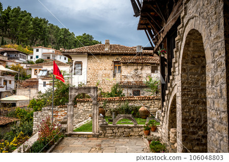 ethnographic museum exterior in Berat, Albania ethnographic museum exterior in Berat, Albania 106048803