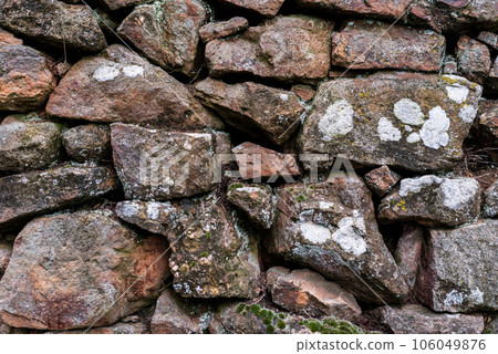 Background, pattern. Full frame shot of wet stone wall. Background, pattern. Full frame shot of wet stone wall. 106049876