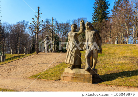Valley of the Norsemen at the palace gardens of Fredensborg palace in Denmark Valley of the Norsemen at the palace gardens of Fredensborg palace in Denmark 106049979