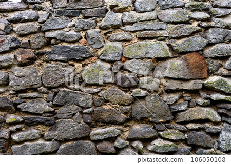 Background. Pattern. Full frame photo of stone wall. 106050108