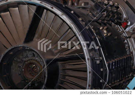 Retired Aircraft Turbofan Engine Air Intake Detail Retired Aircraft Turbofan Engine Air Intake Detail 106051022