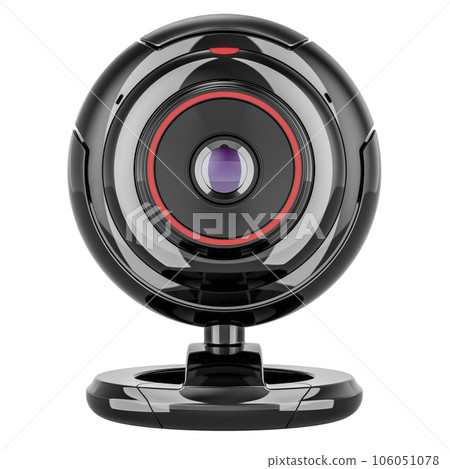 Webcam, front view. 3D rendering 106051078